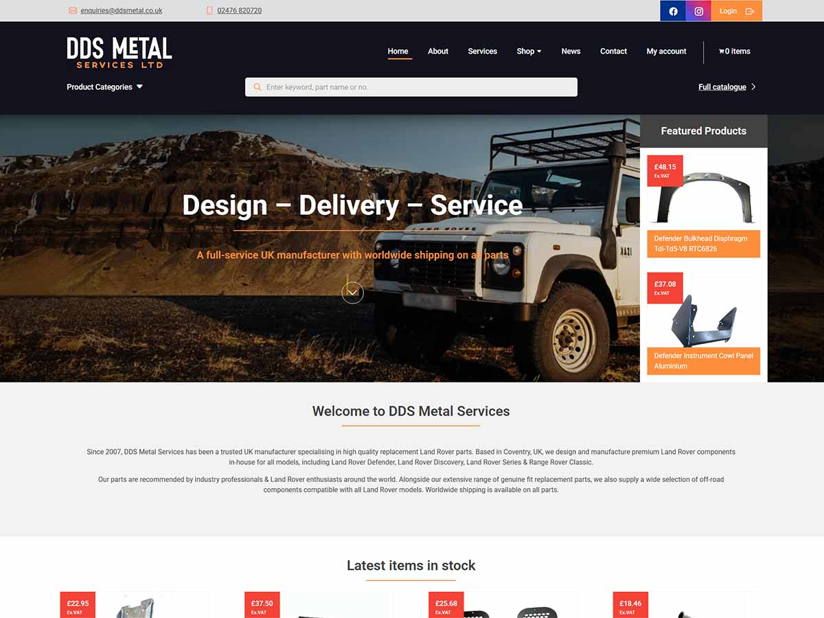 DDS Metals Website